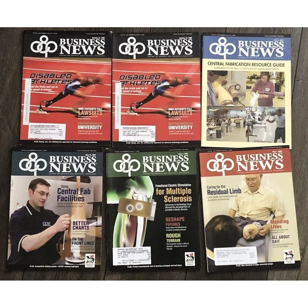 O&P Business Magazines Orthotics Prosthetics Rehabilitation Amputee Ephemera Lot